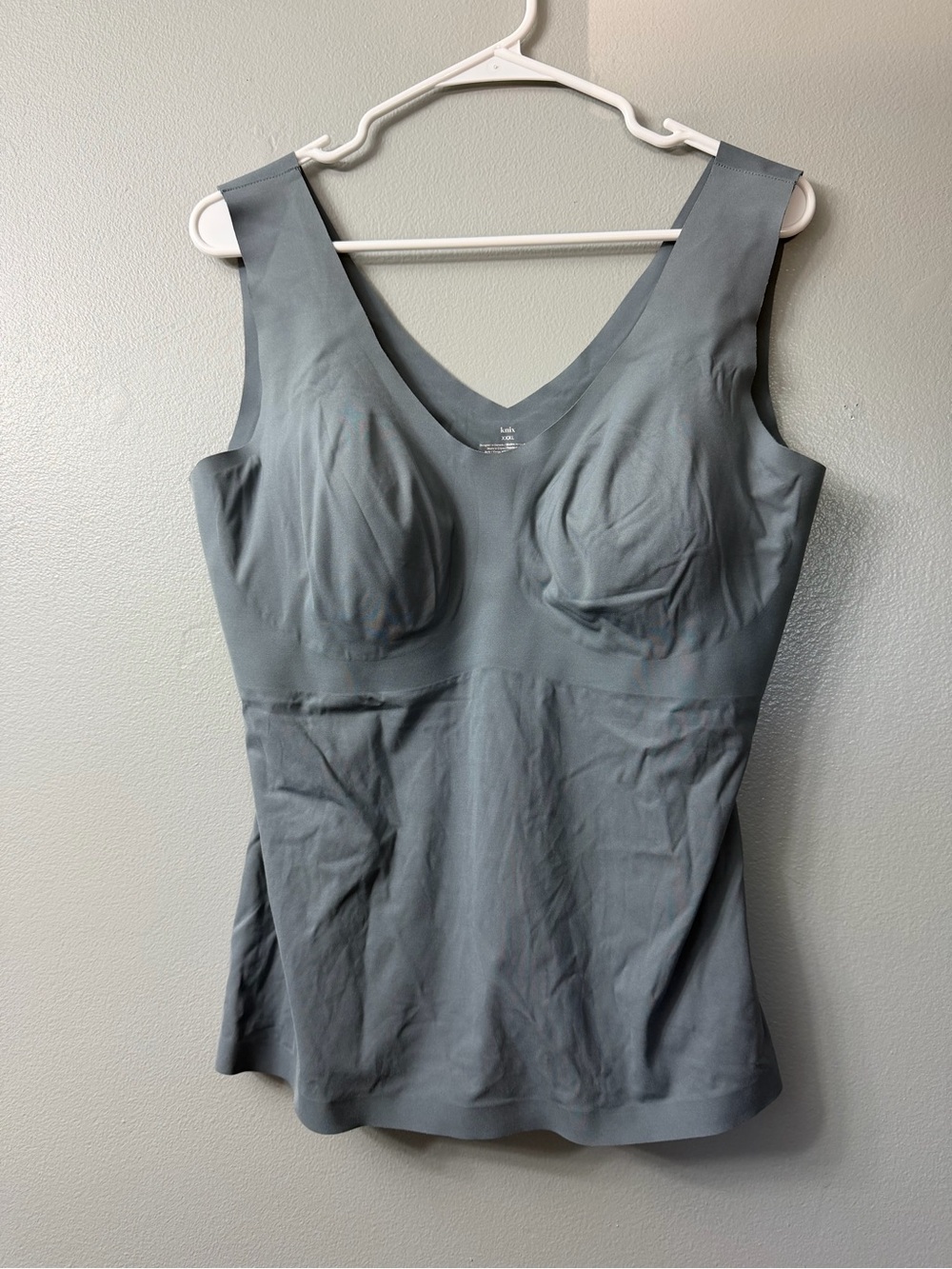Knix Seamless Sculpting Tank in Slate Gray xxxl